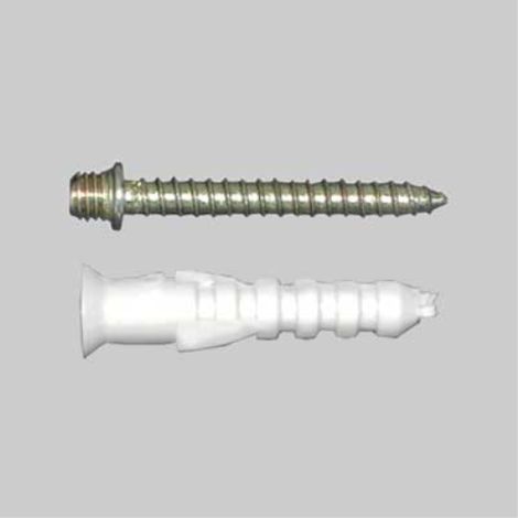 Vite e tassello per collare leggero m6x30 (100 pezzi) (1/2)
