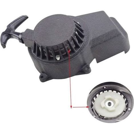 Démarreur en Aluminium Pédales de démarrage et pièces Noir Facile À Tirer À Rivet Remplacement pour 47CC 49cc Engrenage 2 Temps Boucle Pocket Bike Dirt Bike (1/5)