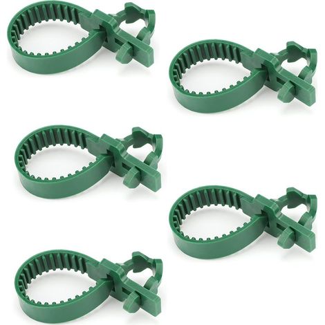 5 Pièces Attaches pour Tuteu Arbres 24CM, Attache Branches Arbre Vert, Liens pour Attacher Les Arbres, Tuteur et Attache pour Arbre, pour Le Soutien des Arbres, Plantes (1/5)