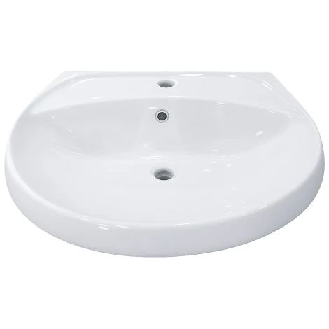 Lavabo 60 cm serie Lume ceramica bianca lucida WIN