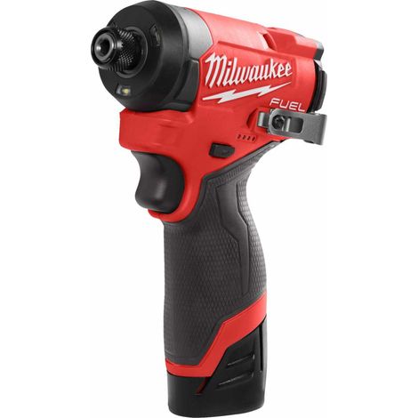 1/4" Schlagschrauber M12 FUEL mit 2x 2Ah Akkus, Ladegerät, in HD Box - Milwaukee M12 FID2-202X (1/5)