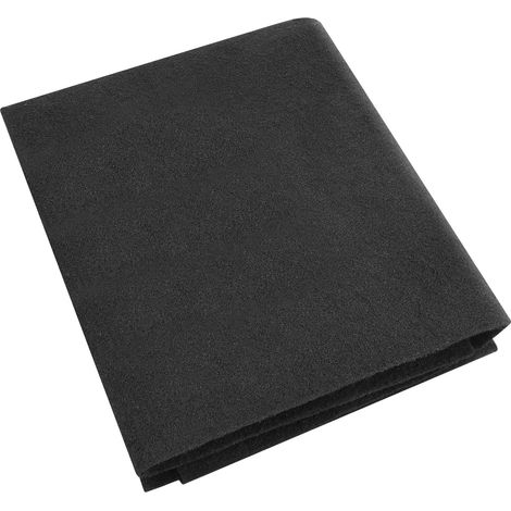 Filtre à Charbon Actif en Coton, Filtre Hotte Filtres éponge au Carbone Actif de Remplacement Découpable pour Hotte Aspirante Anti-Odeur Enlever la Graisse de Cuisine, Noir (57x47x0.3 cm) (1/5)