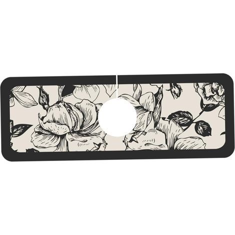 Tapis de protection anti-éclaboussures pour évier de cuisine (38 x 12,7 cm) - Absorbant la boue de diatomée - Robinet de vidange (1/5)