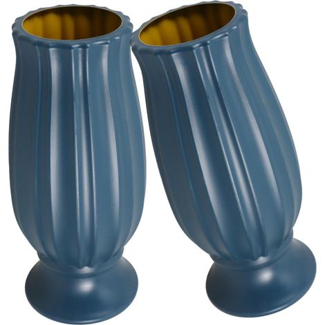 Vase Funéraire pour Tombe 2 Pièces PE Extérieur, Résistant (1/5)