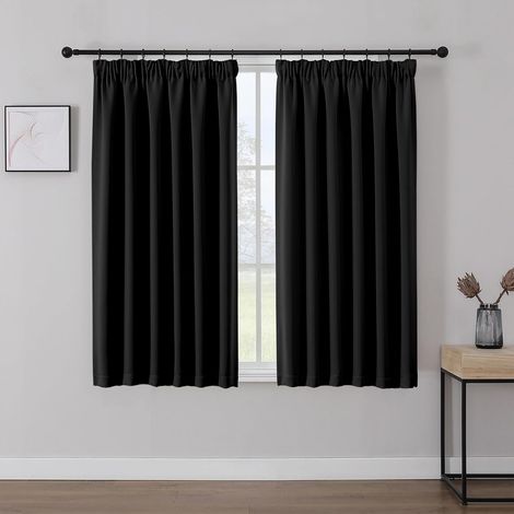 2 Pièces Rideau Occultant, Thermique Isolant, Réduction Bruit, Polyester, Pour Salon Chambre