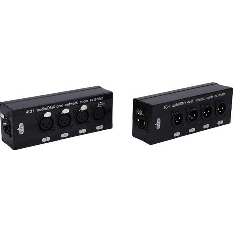 Rallonge de câble réseau multicanal 4 canaux XLR 3 broches multiplex numérique AES-EBU mâle et femelle vers RJ45 Cat5 Cat6 Ethernet (1/5)