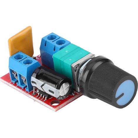 Mini-Gleichstrommotor-Controller PWM 3V/6V/12V/24V/35V Drehzahlregler 5A (1/5)