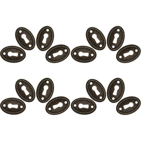 Abaodam Lot de 16 plaques décoratives ovales en alliage zinc pour (1/5)