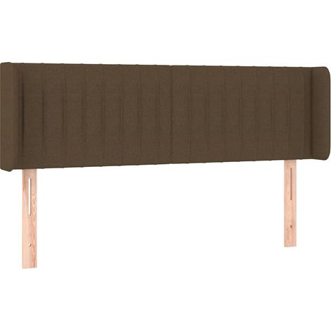 Maison Exclusive - Kopfteil mit Ohren Dunkelbraun 147x16x78/88 cm (1/5)
