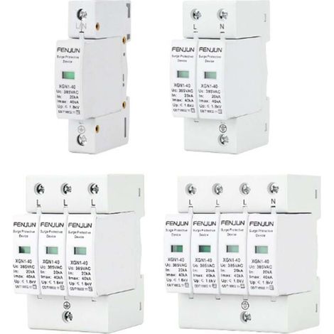 Parafoudre Basse Tension 220V 4P 40KA Type 2 Protection Surtension 1 Pièce (1/4)