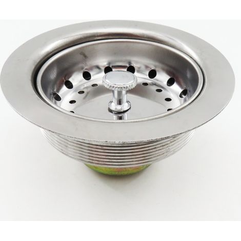 Bonde d'évier mexicaine, bonde d'évier/de bac à légumes en acier inoxydable, exportée en Amérique du Sud, bonde de 110 mm (1/5)