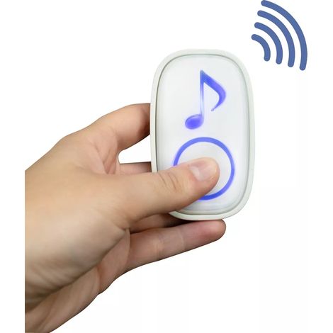 Bouton sans-fil extérieur supplémentaire pour sonnette autonome 300 mètres témoin lumineux (gamme DA600+) (1/5)