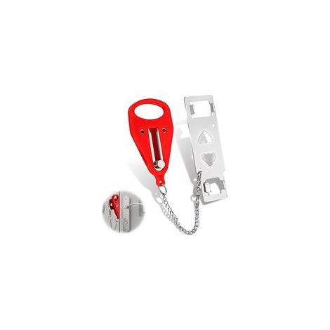 Sécurité Porte D'Entrée, Door Lock, Sécurité de Serrure de Porte Portable, Utilisée Pour la Sécurité à Domicile, Serrure de Porte de Voyage, Serrure Essentielle de Dortoir (1/5)