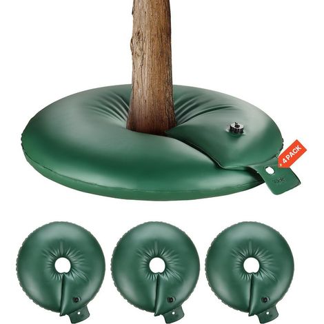 Sacs d'arrosage à diffusion lente pour arbres (paquet de 4, 57 litres), anneaux d'irrigation rechargeables en PVC, outils de jardinage (1/5)