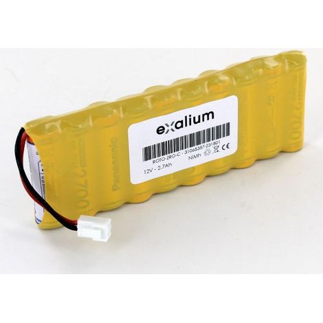 Exalium Premium – Batterie 12V 2.7Ah NiMH pour volets roulants solaires – Autonomie optimale – Compatible ROTO funk zro sf et modèles (1/3)