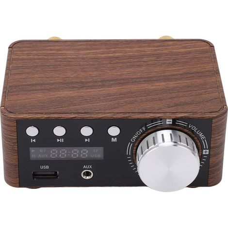 Amplificateur Audio numérique, petit lecteur de carte mémoire, ampli stéréo HIFI, USB, Bluetooth 5.0, 50W x 2 (1/5)