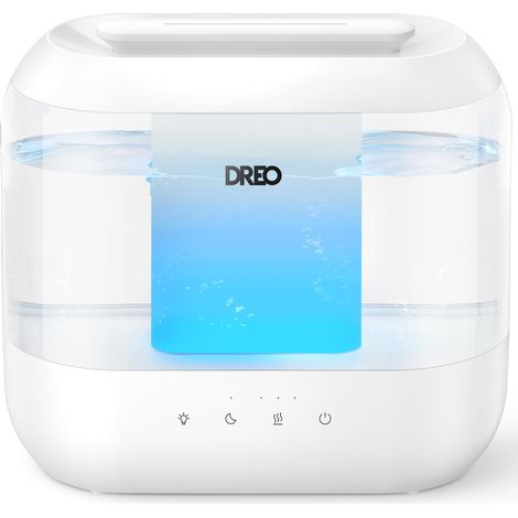 Dreo Umidificatore Ambiente, 4L con Riempimento Dall'alto, 28 dB Ultra Silenzioso, Fino a 32 Ore di Autonomia, Umidificatore Casa e Compatibile con Oli Essenziali, Luce Notturna, per Bambini e Piante (1/5)