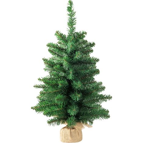 Baum MagicHome Weihnachten Leo, Tanne in Jute, extra dicht, 60 cm (1/4)