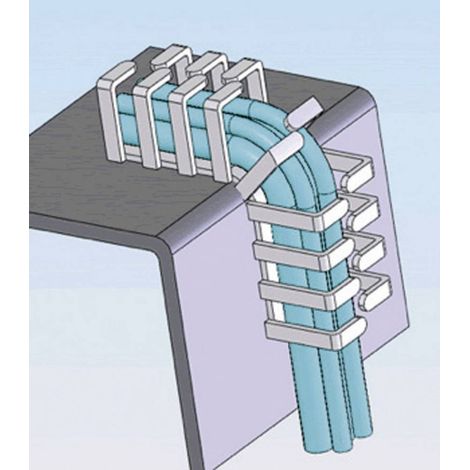 Richco RX2020-4 RX2020-4 Canalina portacavi flessibile 20 mm (max) Grigio 1 pz. (1/2)