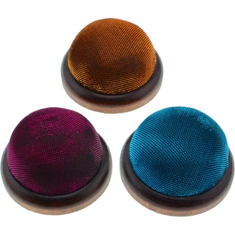 Coussins à Aiguilles Accessoire de Couture Décoratif et Stable Kit de 3 en Bois Tissu Pailleté pour Boîte à Couture et Bricolage DIY (1/5)