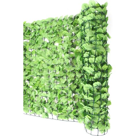 Haie artificielle/brise vue pour balcon, feuilles, 300x150cm