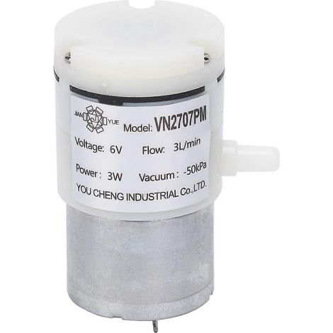 Stück Mikromembranpumpe, 3 l/min Fördermenge, Vakuum-Wasserpumpe für Aquarien, DC 6 V