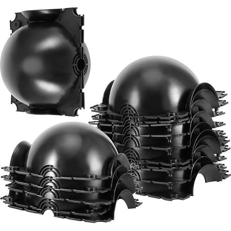 Lot de 15 grandes boîtes de culture de racines de plantes de 12 cm, réutilisables, haute pression, en plastique, pour greffe d'arbre, dispositif de balle d'enracinement pour plantes sans (1/5)