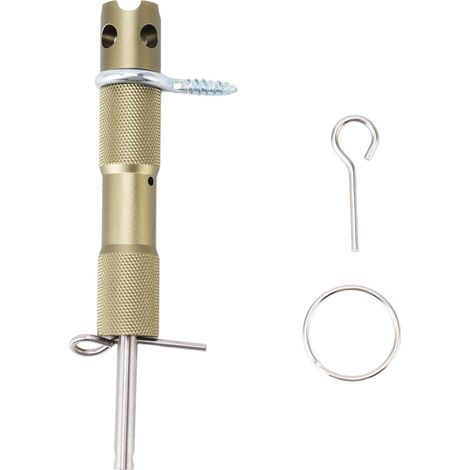 Kit d'alarme périmétrique en alliage d'aluminium avec fil déclencheur, système de sécurité extérieur pour camping et propriété, alerte précoce et protection de zone. (1/5)