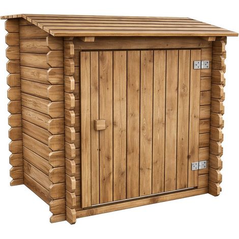Habitat Et Jardin – Coffre de filtration piscine en bois massif 19 mm – Traitement autoclave classe III – Résistant à l'humidité et intempéries – Dimensions 120 x 95 x 113 cm (1/4)