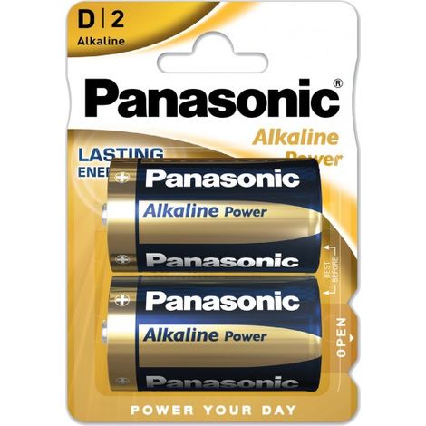 PILAS PANASONIC ALKALINE LR20 B/2