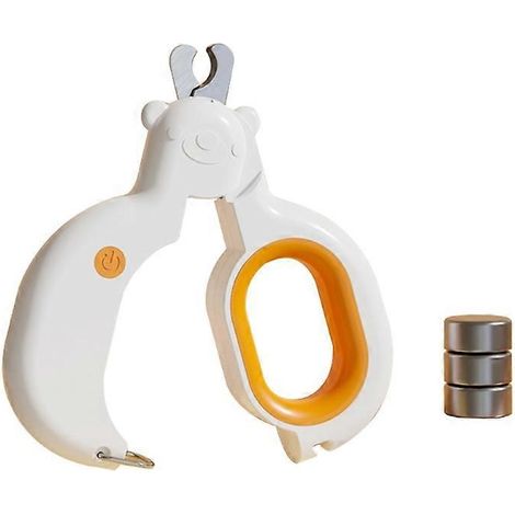 LED-Krallenschere mit Sicherheitsverriegelung zur Pflege von Hunde- und Katzenpfoten