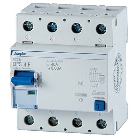 FI-INTERRUPTEUR DOEPKE DFS4 040-4/0,03 DISJONCTEUR DIFFÉRENTIEL 4014712212329-F 09134820