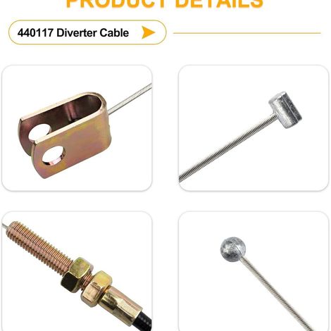 440117 conversion cable is suitable for Billy Goat blade blowers and is compatible with F1002SPV pull cable. (1/4)