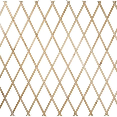 TRADE SHOP - Traliccio In Legno Rete Estensibile Piante Rampicanti Staccionata 180x30 Cm 129679 - (1/4)