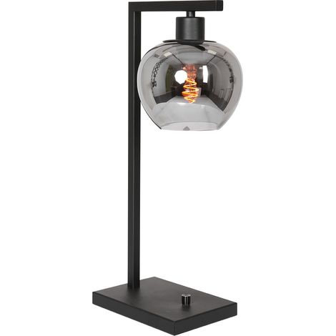Steinhauer - lámpara de mesa - Lotus - negro - vidrio metal (1/3)
