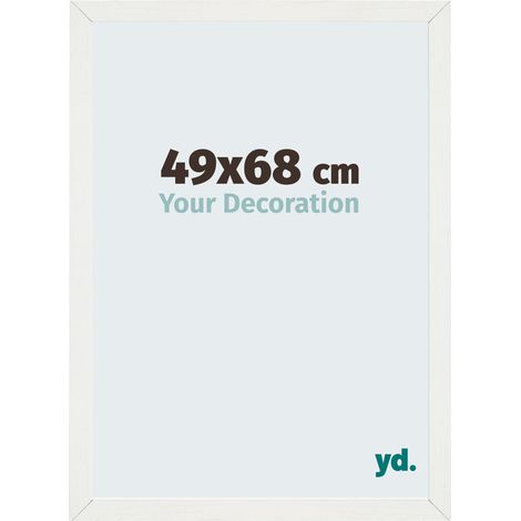Cadre Puzzle 49x68 cm - Blanc Patiné - MDF - Mura. (1/5)