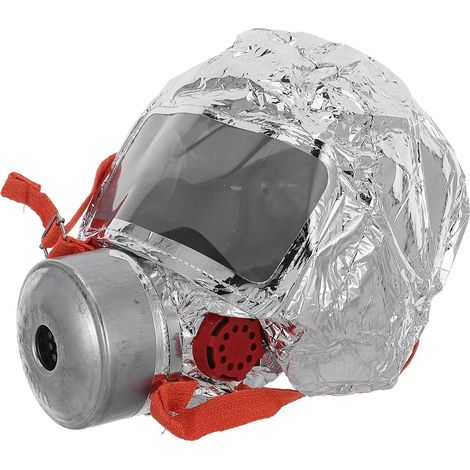 Cagoule anti-incendie - contre la fumée d'urgence avec filtre - Équipement de protection vital pour la sécurité incendie familiale et la préparation aux situations d'urgence (1/5)