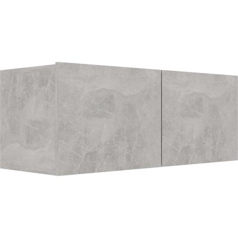 Mobile TV multimediale scaffale per televisione televisione buffet sala da pranzo soggiorno camera da letto 80 x 30 x 30 cm multistrato grigio 020026219