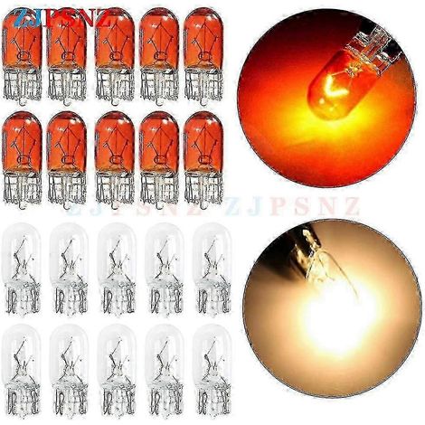 Ampoule T10 12V 48V-55V-60V à bulle, lampe halogène, témoin de changement de direction, blanc, petite, édition TW 0627 (1/4)