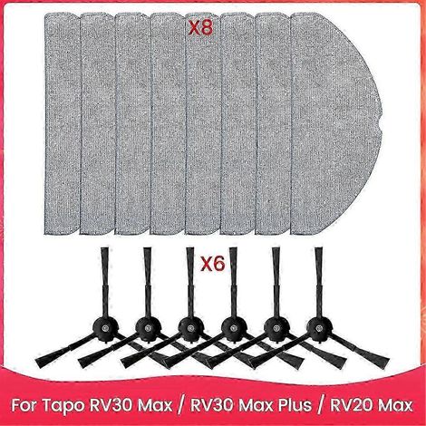 Coussinets en tissu lavables compatibles avec la brosse d'aspirateur Tapo RV30 Max Plus KFWHBYV (1/4)