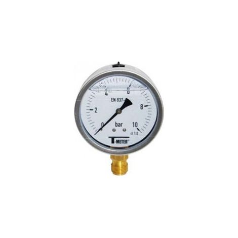 Manometre D.63 Inox A/glycerine 0-16 Bar - Rain Irrigation
