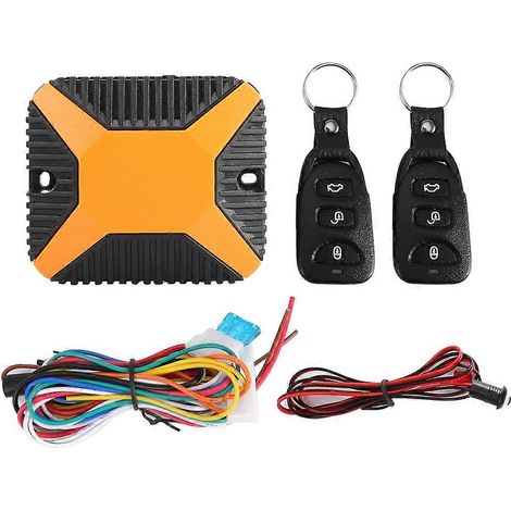 Sistema de seguridad universal para coches con alarma y mando a distancia.