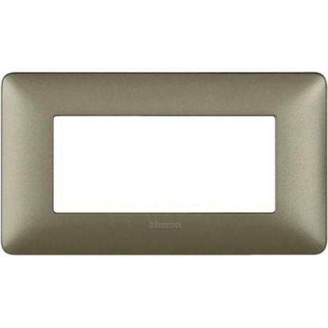 Bticino matix platte 4 module titan farbe am4804mta