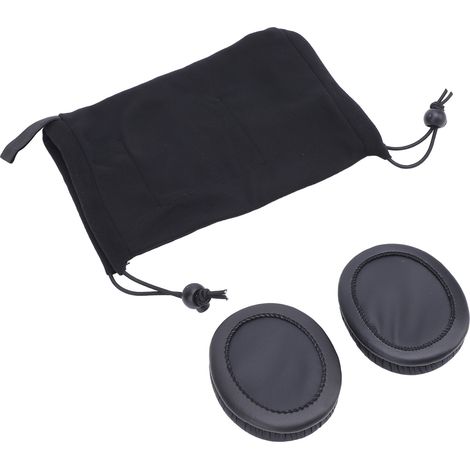 Capuche apaisante pour chien, cache-oreilles silencieux, protection des oreilles, soulagement de l'anxiété, réduction du bruit, idéale pour le toilettage et le séchage rapide, noire, taille XL, tour d (1/5)