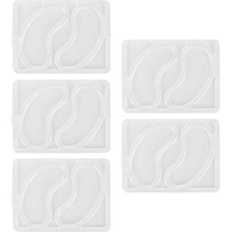 5 Pièces Moule Masque pour les Yeux Réutilisable, Multifonctionnel et Portable pour Soins du Visage (1/5)