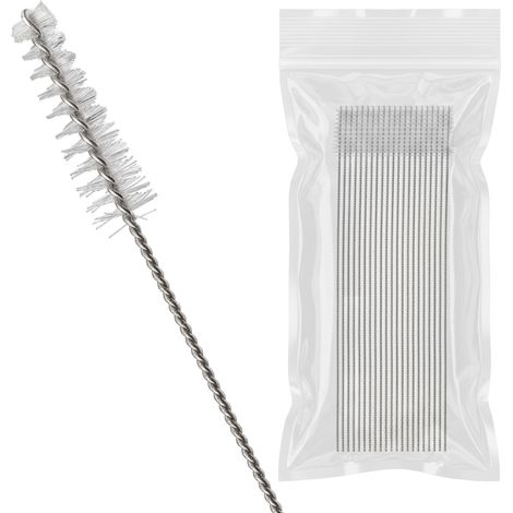 Wiltec Airbrush Reinigungsbürsten Set 20 Stück, ideal für Reinigung Airbrush Pistole, ultrafeine Borsten, korrosionsbeständig, Bürstenreiniger Air Brush Design
