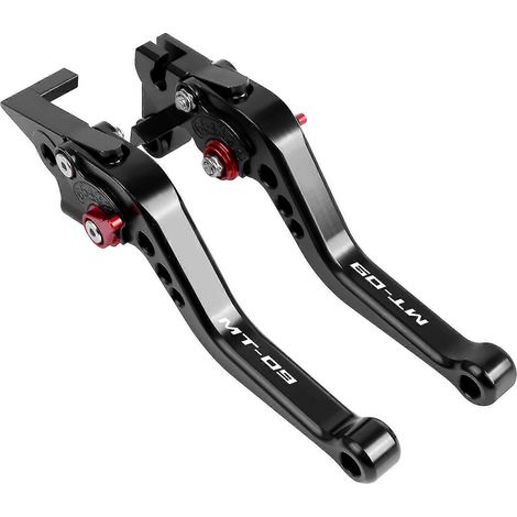 Für Yamaha MT-09, MT09, MT 09, FZ09, XSR900, Tracer900, GT (2014–2023): CNC-gefräste, verstellbare, klappbare und ausziehbare Brems- und Kupplungshebel – kurz (2021–2023) (1/5)