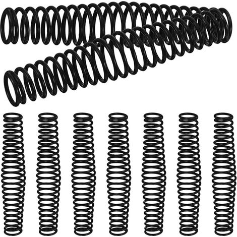 10 pièces Ressorts de rechange pour séchoirs de jardin Ressort de compression en acier pour outils de jardinage Installation facile Compatible avec l'accessoire Recha pour sèche-mains (1/5)