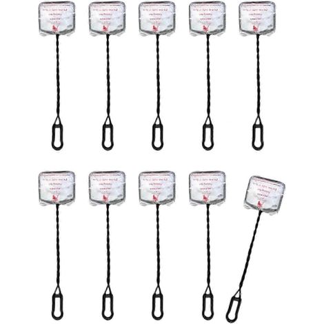 Lot de 10 épuisettes pour aquarium, pêche en toute sécurité, outils de nettoyage d'aquarium, poignées ergonomiques, convient à une utilisation au bureau et à la maison, disponible en plusieurs couleur (1/5)