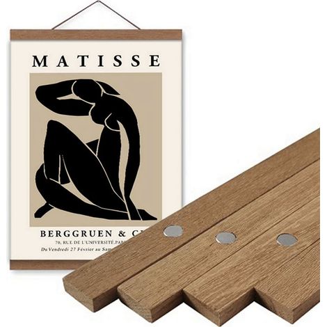 Marco magnético para lienzo de 40 cm, marco para fotos, decoración de pared moderna,enmarcado para pósteres publicitarios o fotos (póster no incluido) (1/5)